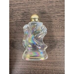 Vtg Avon Swan Occur Bottle Iridescent Art Glass Mid Century Perfume Collectible